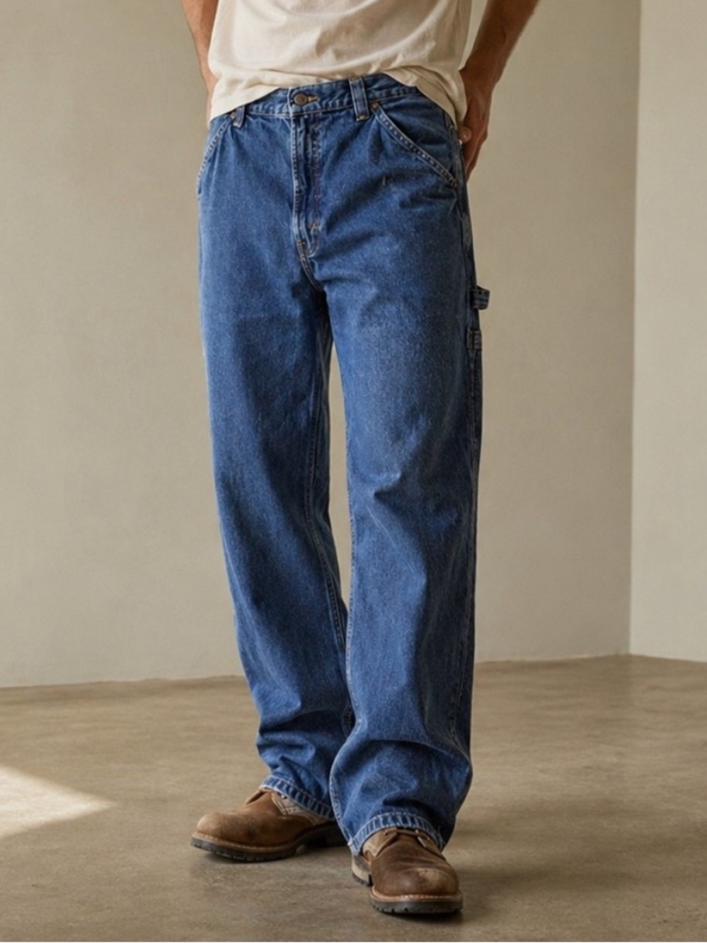Levi Strauss 874A Venice Carpenter Jeans 34x30 Y2K Baggy Workwear Denim